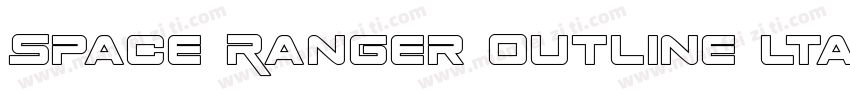 Space Ranger Outline ltalic字体转换